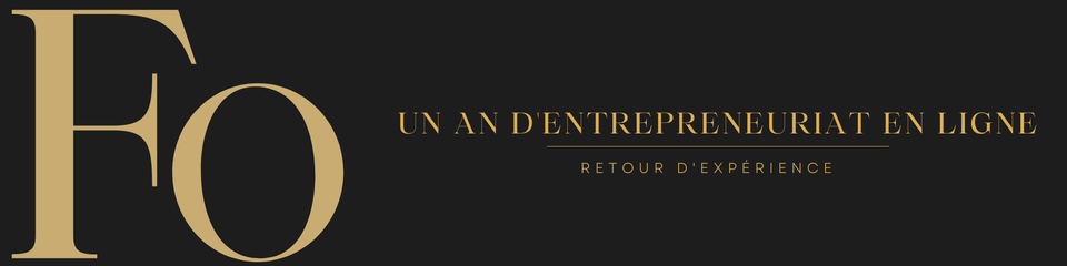 Un an d'entrepreneuriat en ligne : retour d'expérience